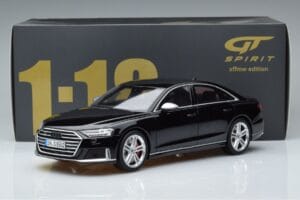 Audi S8 D5 Mythos Melns Asia Edition GT Spirit 1:18 CLDC019 Sveķi — attēls 6 no 6