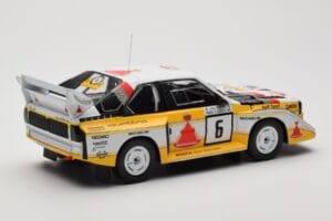 Audi Sport Quattro S1 E2 #6 H. Mikkola / A. Hertz Rally 1000 Lakes 1985 IXO 1:18 18RMC161B Metāls — attēls 2 no 6