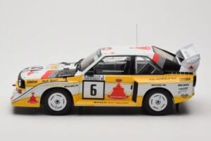 Audi Sport Quattro S1 E2 #6 H. Mikkola / A. Hertz Rally 1000 Lakes 1985 IXO 1:18 18RMC161B Metāls — attēls 3 no 6