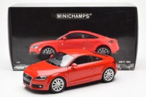 Audi TT 8J Sarkans Metallic Minichamps 1:18 100015021 Metāls — attēls 8 no 8