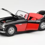 Austin-Healey 3000 Mk I Spider Melns Sarkans Kyosho 1:18 - image 2 of 8