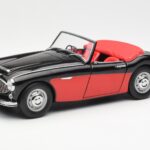 Austin-Healey 3000 Mk I Spider Melns Sarkans Kyosho 1:18