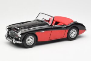 Austin-Healey 3000 Mk I Spider Melns Sarkans Kyosho 1:18
