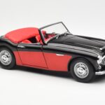 Austin-Healey 3000 Mk I Spider Melns Sarkans Kyosho 1:18 - image 6 of 8
