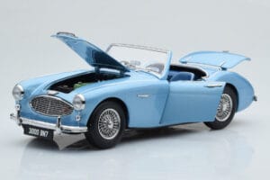 Austin-Healey 3000 Mk1 BN7 Zils Kyosho 1:18 08149HBL Metāls — attēls 2 no 8