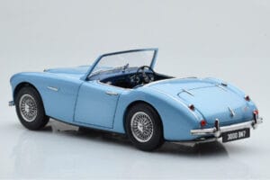 Austin-Healey 3000 Mk1 BN7 Zils Kyosho 1:18 08149HBL Metāls — attēls 7 no 8