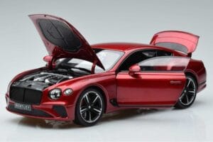 Bentley Continental GT Candy Sarkans Norev 1:18 182788 Metāls — attēls 2 no 7