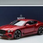 Bentley Continental GT Candy Sarkans Norev 1:18 182788 Metāls - image 7 of 7