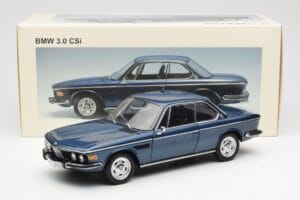 BMW 3.0 CSi E9 Zils Metalik AUTOart 1:18 70672 Metāls — attēls 8 no 8
