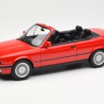 BMW 318i E30 Kabriolets Sarkans Norev 1:18