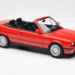 BMW 318i E30 Kabriolets Sarkans Norev 1:18 - image 4 of 6