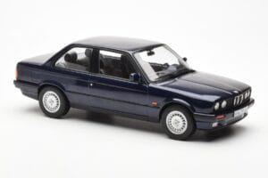 BMW 325i E30 Zils Metaliks Norev 1:18 183201 Metāls — attēls 4 no 6