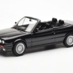 BMW 325i E30 Kabriolets Melns Metaliks Norev 1:18