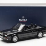 BMW 325i E30 Kabriolets Melns Metaliks Norev 1:18 - image 6 of 6