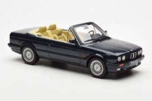 BMW 325i E30 Kabriolets Zils Otto 1:18 OT114 Sveķi — attēls 4 no 6