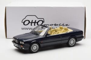 BMW 325i E30 Kabriolets Zils Otto 1:18 OT114 Sveķi — attēls 6 no 6