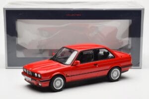 BMW 325i E30 Sarkans Norev 1:18 183202 Metāls — attēls 6 no 6
