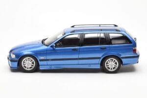BMW 328i E36 Touring M Package Zils Otto 1:18 OT358 Sveķi — attēls 3 no 6
