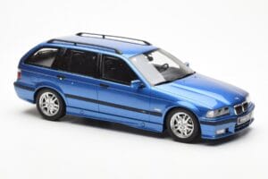 BMW 328i E36 Touring M Package Zils Otto 1:18 OT358 Sveķi — attēls 4 no 6