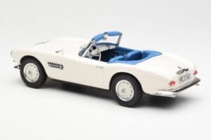 BMW 507 Roadster Balts Norev 1:18 183232 Metāls — attēls 5 no 6