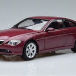 BMW 645Ci E63 Tumši Sarkans Kyosho 1:18 08701CR Metāls