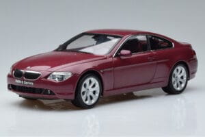 BMW 645Ci E63 Tumši Sarkans Kyosho 1:18 08701CR Metāls