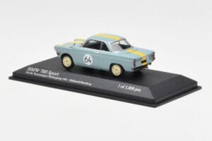 BMW 700 Sport #64 Hulbusch / Stausberg 12 Hours of Nurburgring 1961 Minichamps 1:43 400612364 Metāls — attēls 3 no 4