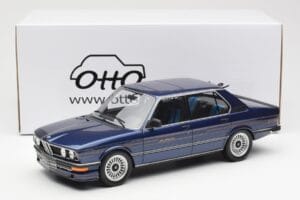 BMW Alpina B7S E12 Turbo Dark Sapphire Zils Metālisks Otto 1:18 OT640 Sveķi — attēls 6 no 6