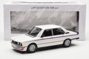 BMW M535i E12 Balts Norev 1:18 183265 Metāls — attēls 5 no 5