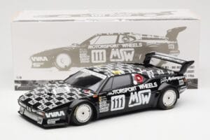 BMW M1 #111 Team MK Motorsport J-L. Witmeur / Krankenberg / Libert 24 Hours of Le Mans 1986 Minichamps 1:18 180862911 Metāls — attēls 8 no 8