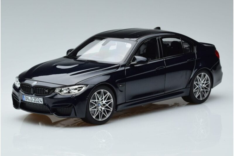 BMW M3 F80 Competition Zils Norev 1:18 183236 Metāls