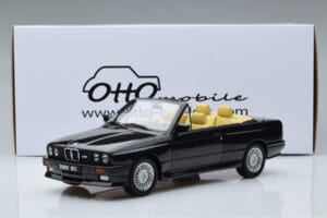 BMW M3 E30 Kabriolets Melns Otto 1:18 OT1012 Sveķi — attēls 6 no 6