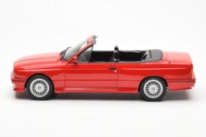BMW M3 E30 Kabriolets Sarkans Otto 1:18 OT077 Sveķi — attēls 3 no 6