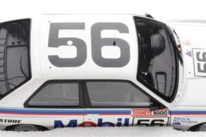 BMW M3 E30 #56 P. Brock / J. Richards Mobil Bathurst 1000 1988 AUTOart 1:18 88847 Metāls — attēls 8 no 9