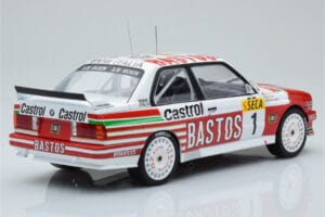 BMW M3 E30 Bastos #1 R. Ravaglia / E. Pirro / E. Van de Poele 24 Hours of Spa 1991 IXO 1:18 18RMC081A Metāls — attēls 2 no 6
