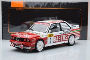 BMW M3 E30 Bastos #1 R. Ravaglia / E. Pirro / E. Van de Poele 24 Hours of Spa 1991 IXO 1:18 18RMC081A Metāls — attēls 6 no 6