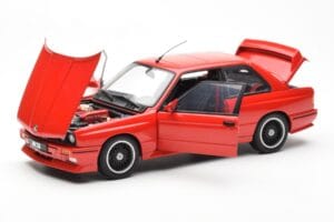 BMW M3 E30 Sport Evolution Cecotto Edition Sarkans AUTOart 1:18 70566 Metāls — attēls 2 no 8