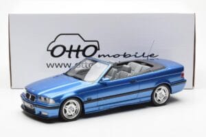 BMW M3 E36 Kabriolets Zils Otto 1:18 OT279 Sveķi — attēls 5 no 5
