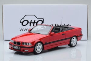 BMW M3 E36 Kabriolets Sarkans Otto 1:18 OT1048 Sveķi — attēls 6 no 6