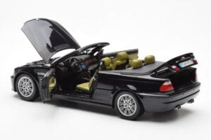 BMW M3 E46 Kabriolets Melns Kyosho 1:18 80430024431 Metāls — attēls 5 no 8