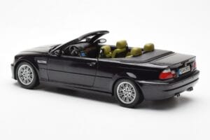 BMW M3 E46 Kabriolets Melns Kyosho 1:18 80430024431 Metāls — attēls 7 no 8