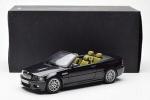 BMW M3 E46 Kabriolets Melns Kyosho 1:18 80430024431 Metāls — attēls 8 no 8