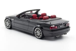 BMW M3 E46 Kabriolets Melns Otto 1:18 OT380 Sveķi — attēls 5 no 9
