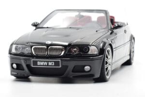 BMW M3 E46 Kabriolets Melns Otto 1:18 OT380 Sveķi — attēls 6 no 9