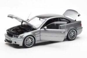 BMW M3 E46 CSL Pelēks Kyosho 1:18 80430302734 Metāls — attēls 2 no 8