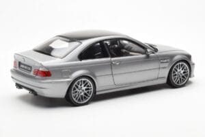 BMW M3 E46 CSL Pelēks Kyosho 1:18 80430302734 Metāls — attēls 3 no 8