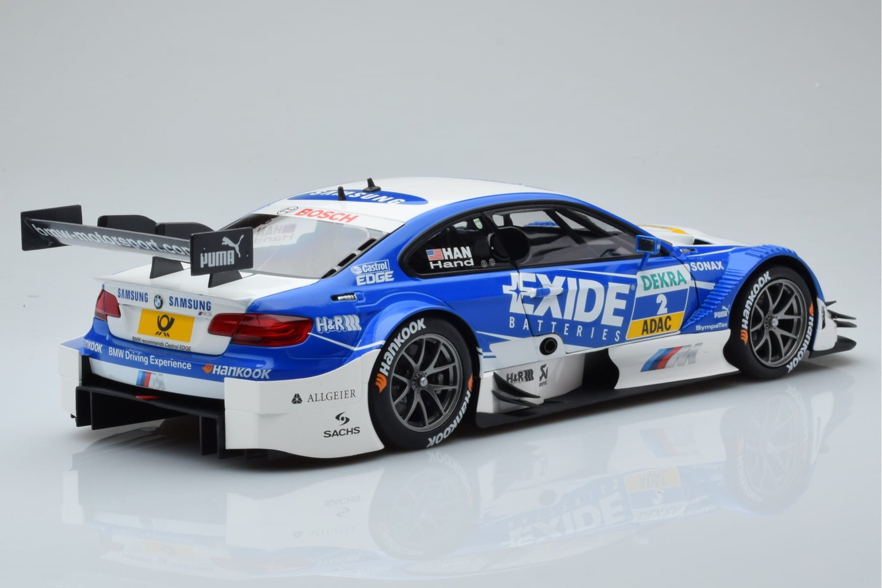 BMW M3 #2 BMW Team RMG A.J. Hand DTM 2012 Minichamps 1:18 100122202 Metāls — attēls 3 no 8