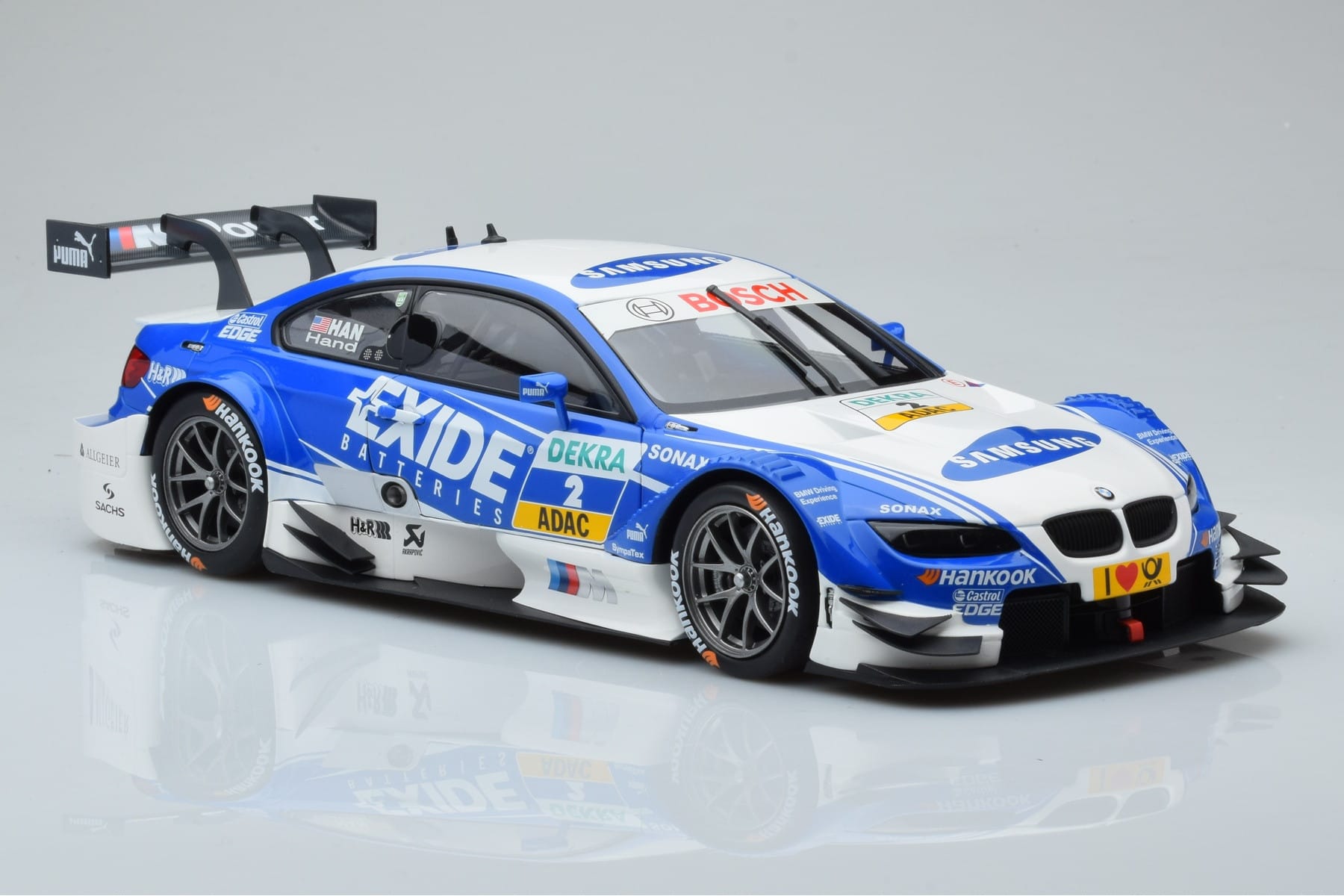 BMW M3 #2 BMW Team RMG A.J. Hand DTM 2012 Minichamps 1:18 100122202 Metāls — attēls 5 no 8