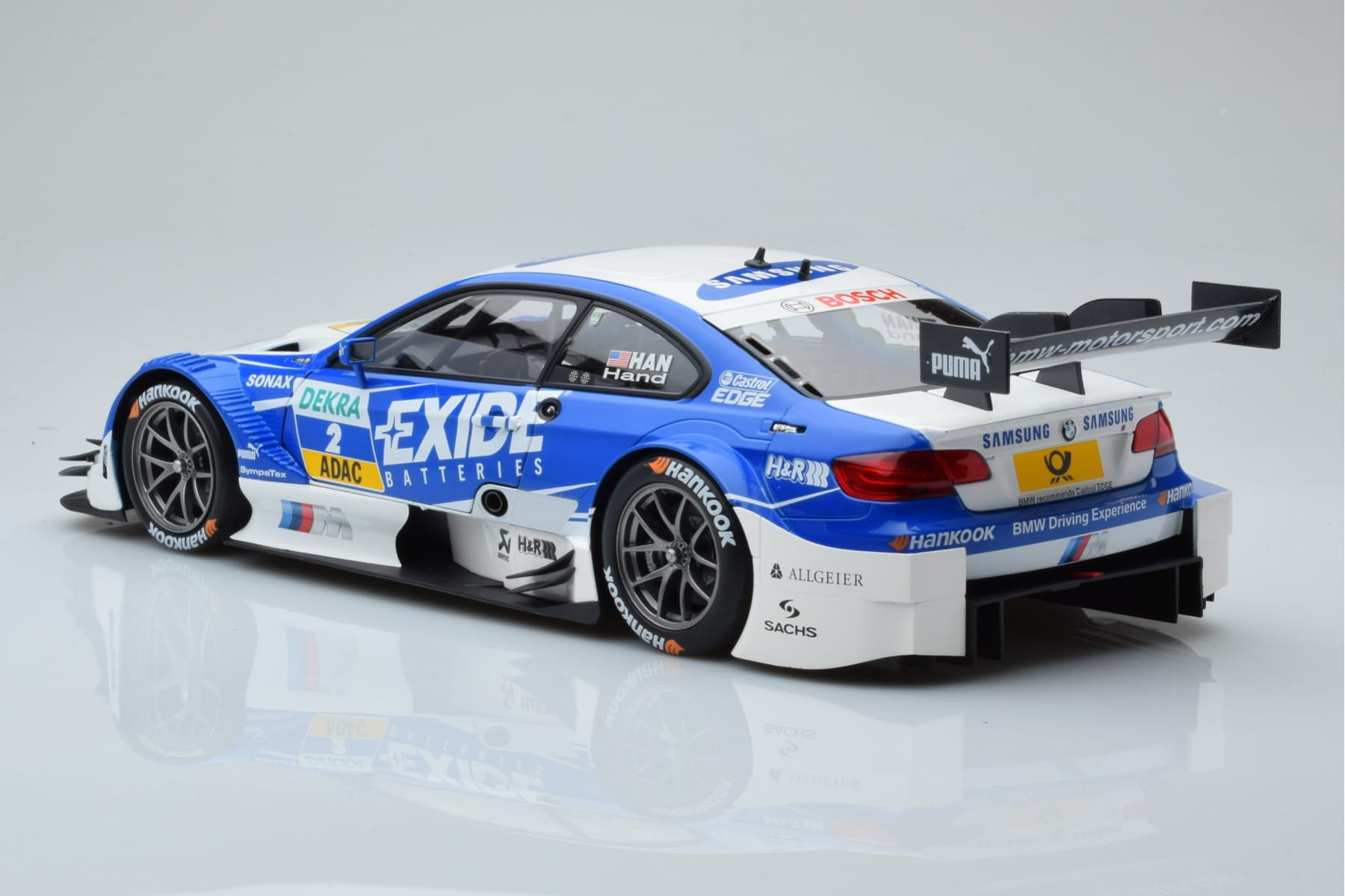 BMW M3 #2 BMW Team RMG A.J. Hand DTM 2012 Minichamps 1:18 100122202 Metāls — attēls 6 no 8