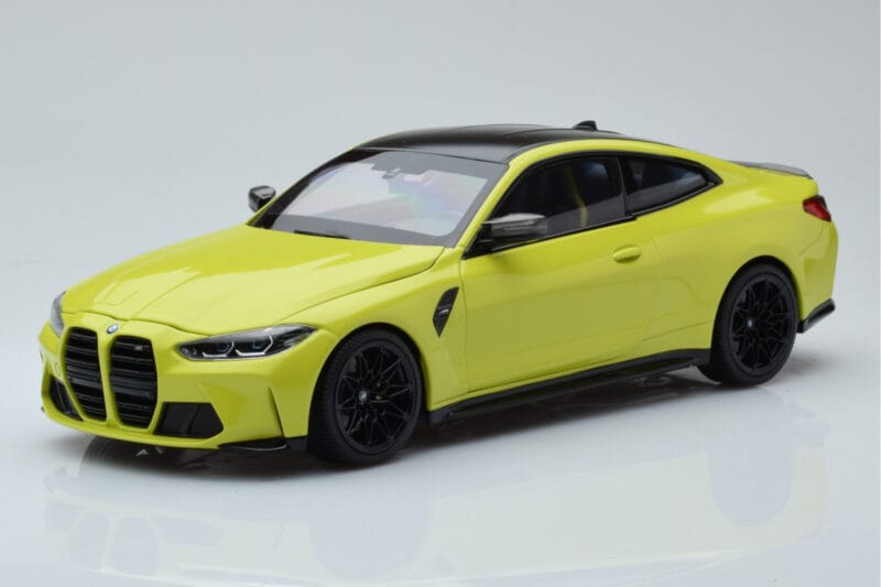 BMW M4 G82 Dzeltens Dīlera Izdevums Minichamps 1:18
